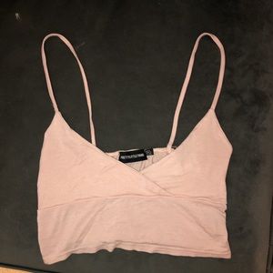 light pink crop top